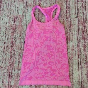 Lululemon Swiftly Racerback Patterned Tank (Normal Length)